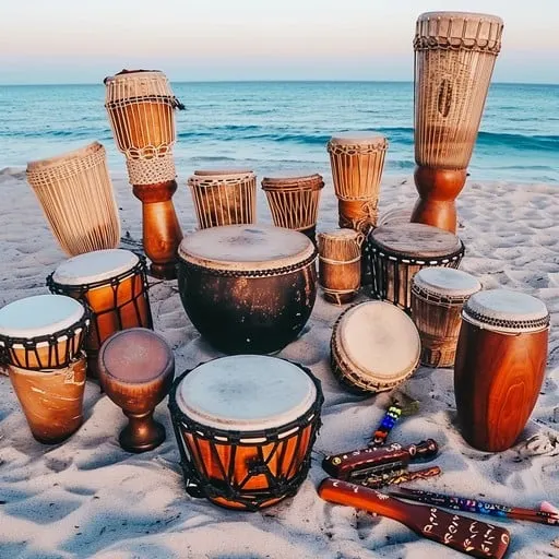Drum Circle on the Beach